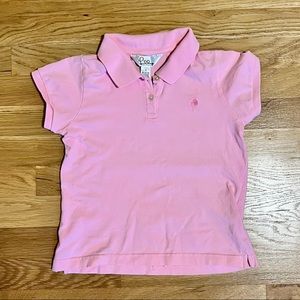 Lily Pulitzer Girls Light Pink Polo Shirt Size 10
